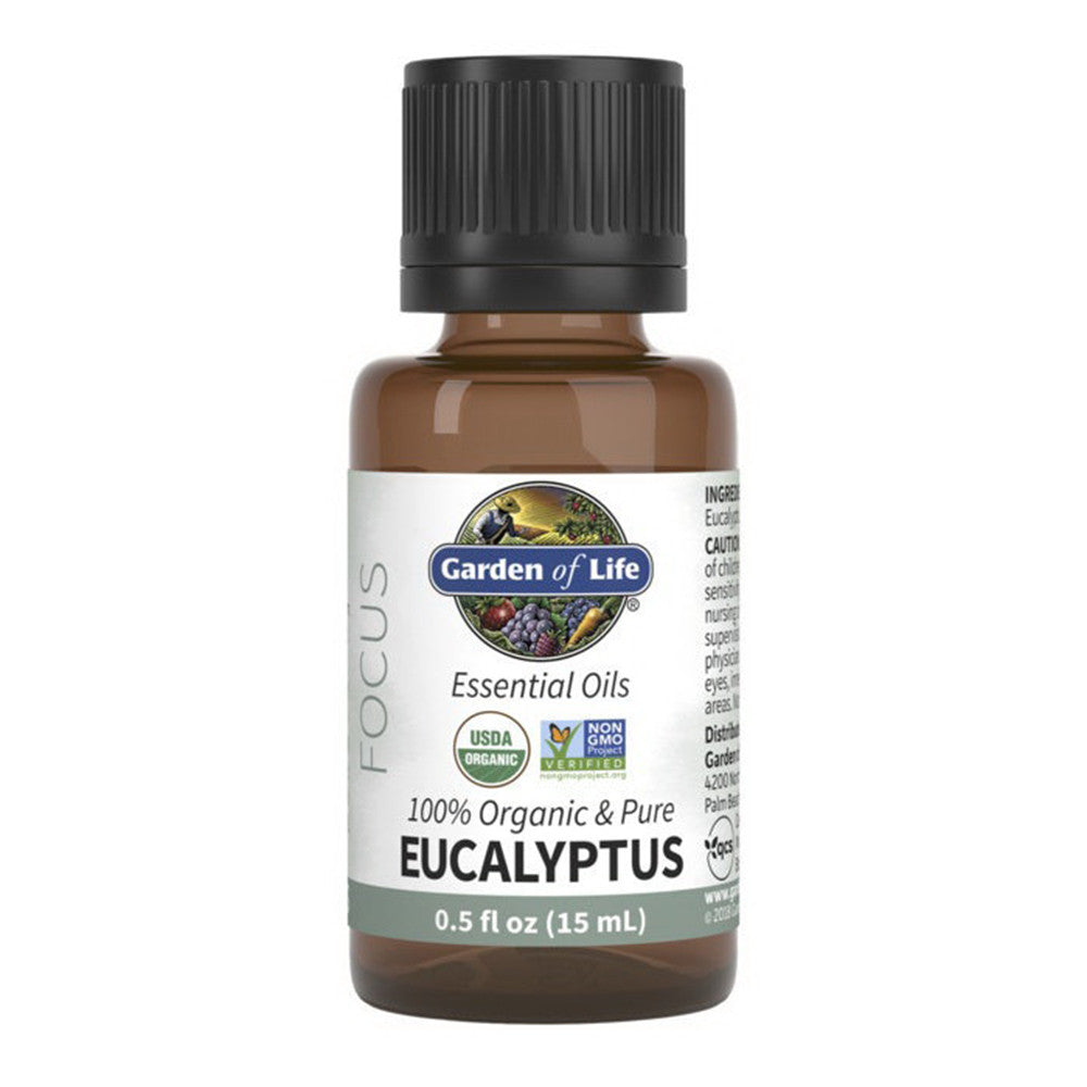 Garden of Life Organic and Pure Eucalyptus Essential Oils, 0.5 Oz